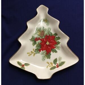 Mikasa Tree Candy Dish FK026 ~ Holiday Bloom 8"
